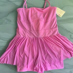 Blogilates Athletic Dance Wear Bundle of 2 - Barre Romper and Skort Size  XL